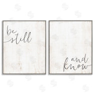 LUX + Me Designs | Be Still & Know Spiritual Calligraphy