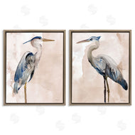 Stellar Design Studio | Beautiful Heron Birds Standing Watercolor