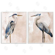 Stellar Design Studio | Beautiful Heron Birds Standing Watercolor