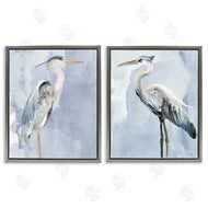 Stellar Design Studio | Heron Birds Standing Blue Sky