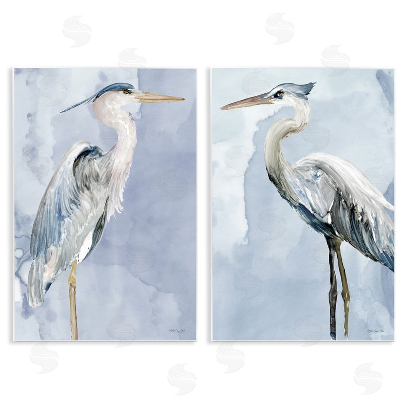 Stellar Design Studio | Heron Birds Standing Blue Sky