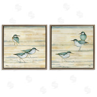 Paul Brent | Sandpipers Abstract Water Shoreline