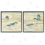 Paul Brent | Sandpipers Abstract Water Shoreline