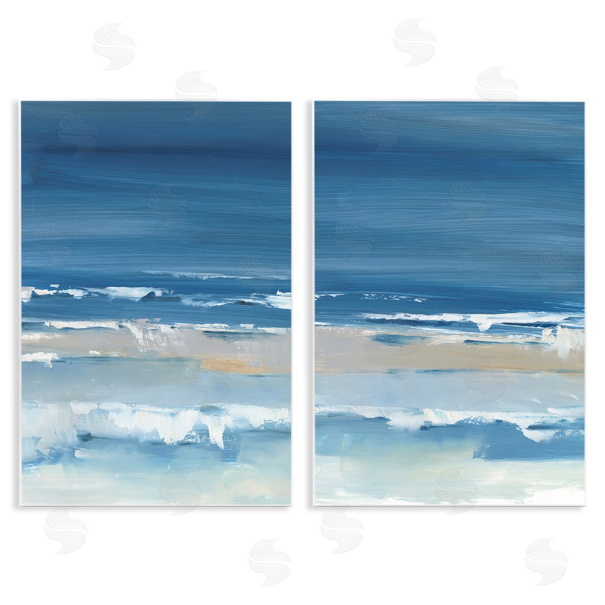 Crashing Beach Wave Shore Wood Plaque Wall Art, Home Decor by Ethan Harper