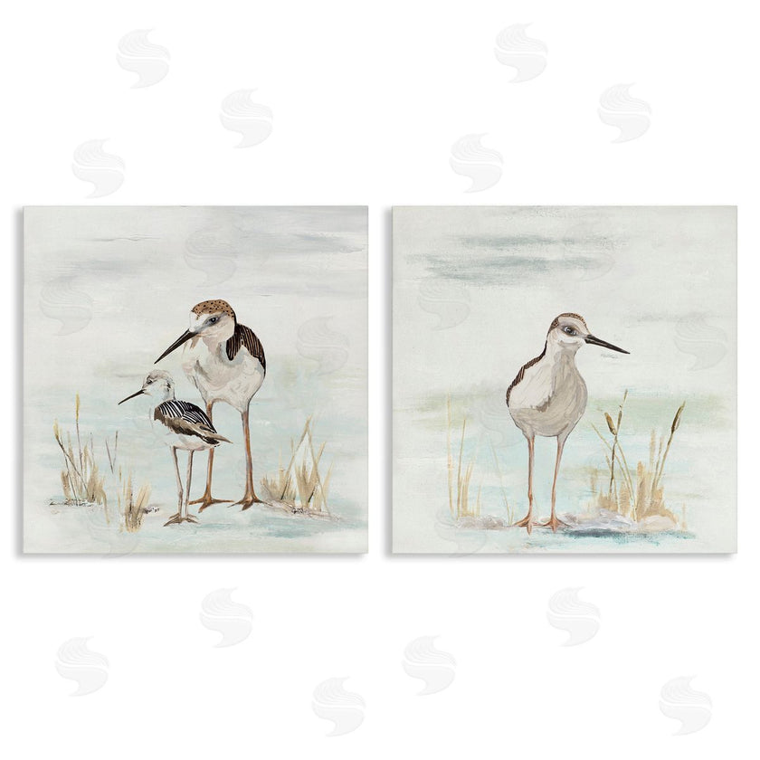 Patricia Pinto | Sandpipers Among Beach Grasses