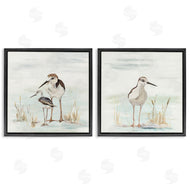Patricia Pinto | Sandpipers Among Beach Grasses