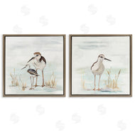 Patricia Pinto | Sandpipers Among Beach Grasses