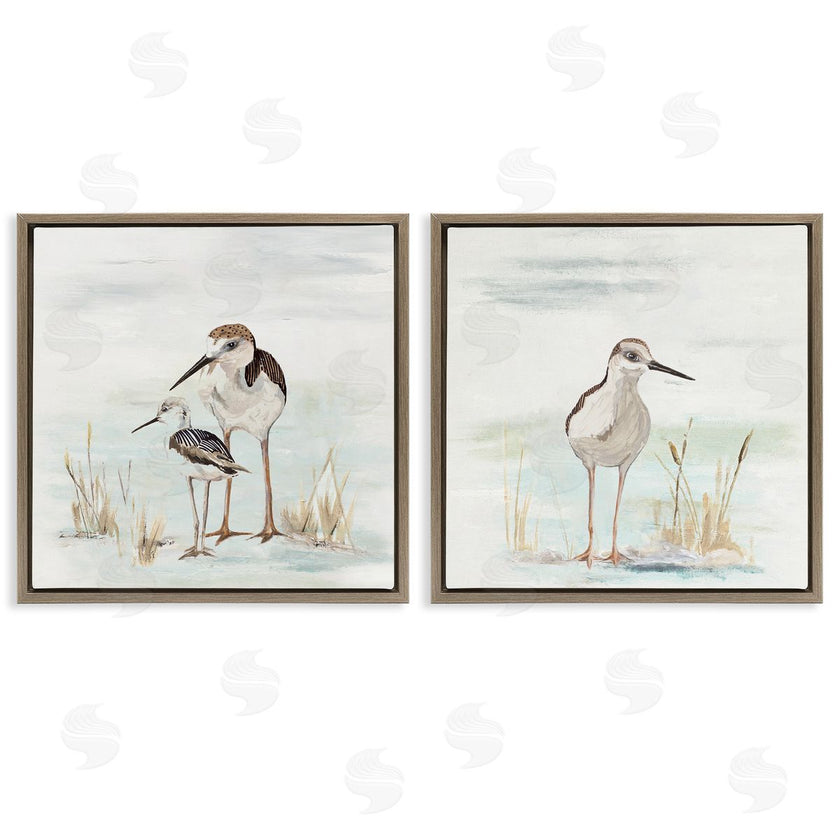Patricia Pinto | Sandpipers Among Beach Grasses