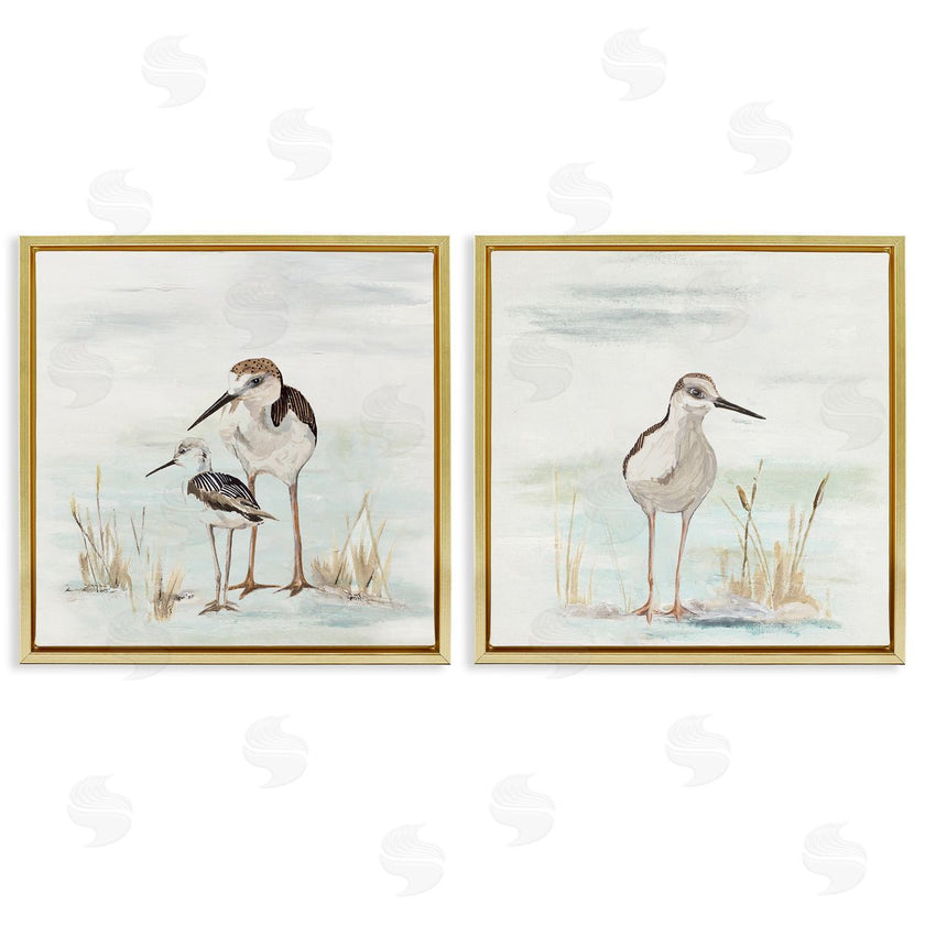 Patricia Pinto | Sandpipers Among Beach Grasses