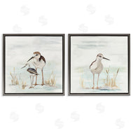 Patricia Pinto | Sandpipers Among Beach Grasses