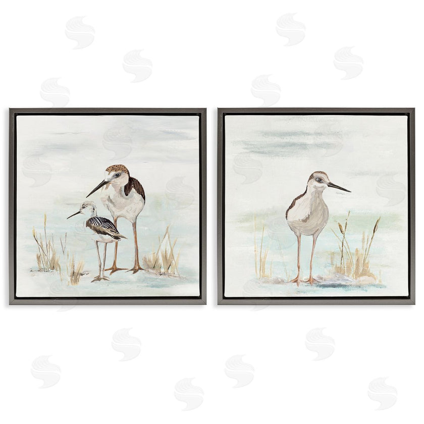 Patricia Pinto | Sandpipers Among Beach Grasses