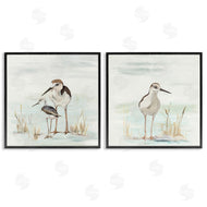 Patricia Pinto | Sandpipers Among Beach Grasses