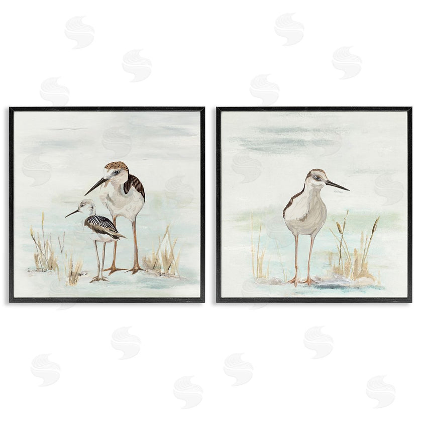 Patricia Pinto | Sandpipers Among Beach Grasses