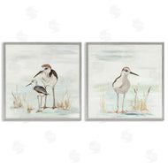 Patricia Pinto | Sandpipers Among Beach Grasses