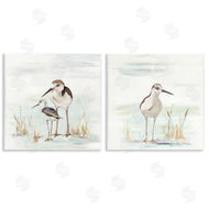 Patricia Pinto | Sandpipers Among Beach Grasses