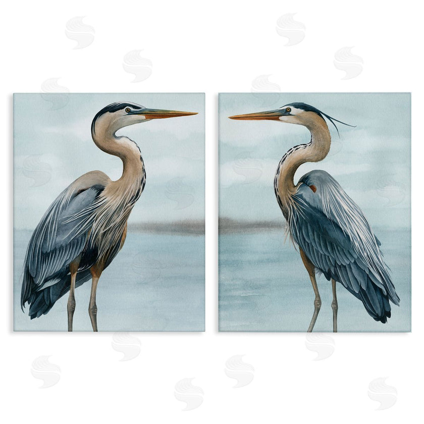 Grace Popp | Detailed Heron Bird Duo