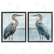 Grace Popp | Detailed Heron Bird Duo