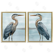 Grace Popp | Detailed Heron Bird Duo