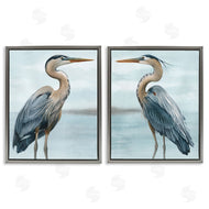 Grace Popp | Detailed Heron Bird Duo