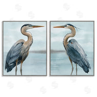 Grace Popp | Detailed Heron Bird Duo