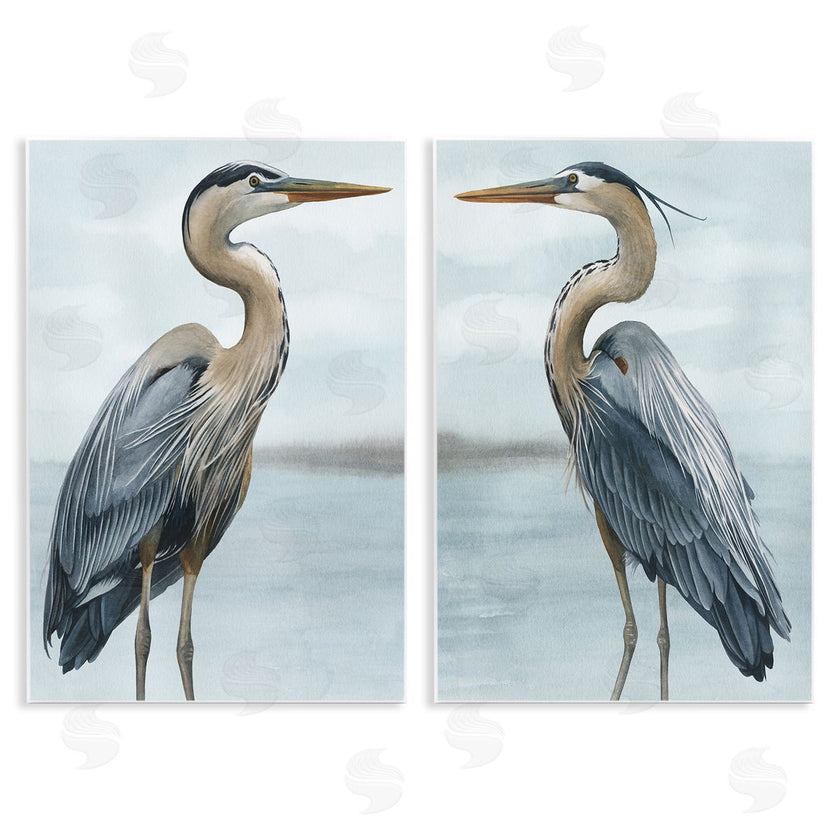 Grace Popp | Detailed Heron Bird Duo
