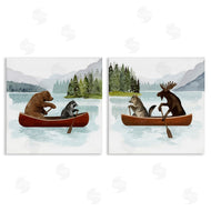 Victoria Barnes | Woodland Animals on Canoes