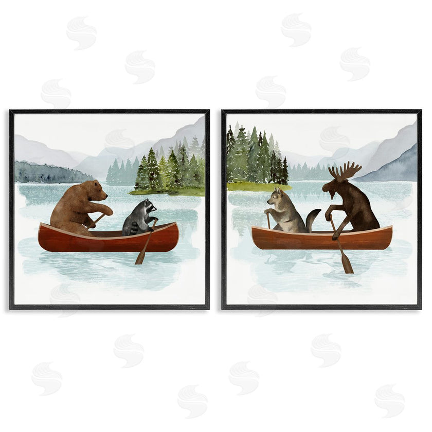 Victoria Barnes | Woodland Animals on Canoes