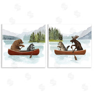 Victoria Barnes | Woodland Animals on Canoes