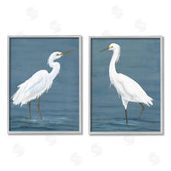 Michael Willett | White Egrets on Shore