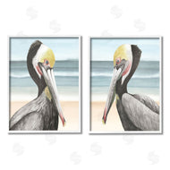 Grace Popp | Pelicans on Beach