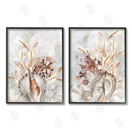 June Erica Vess | Grey & Beige Sea Life