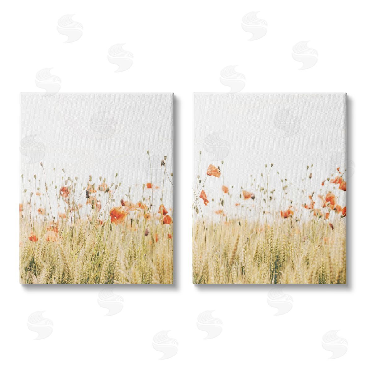 Krista Broadway Rural Poppy Field Canvas Wall Art