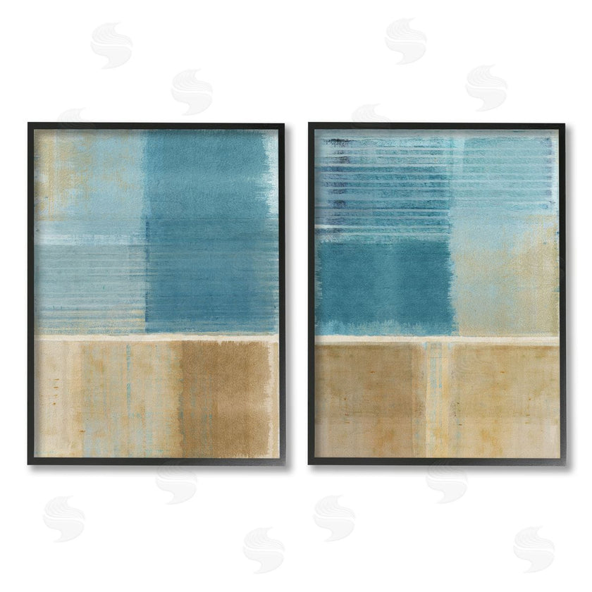Flora Kouta | Brown & Blue Abstraction
