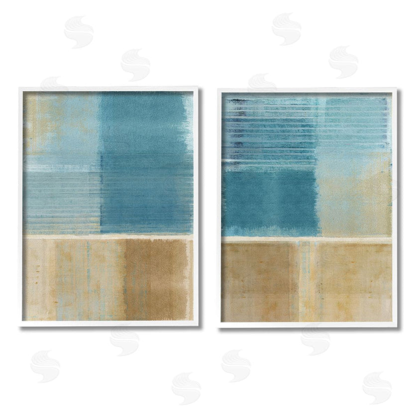 Flora Kouta | Brown & Blue Abstraction
