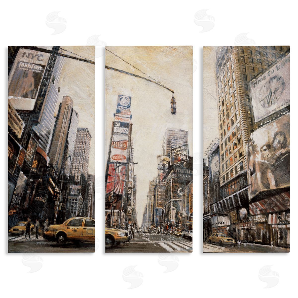New York City Streets Buildings Canvas Wall Art, Home Decor by Matthew Daniels