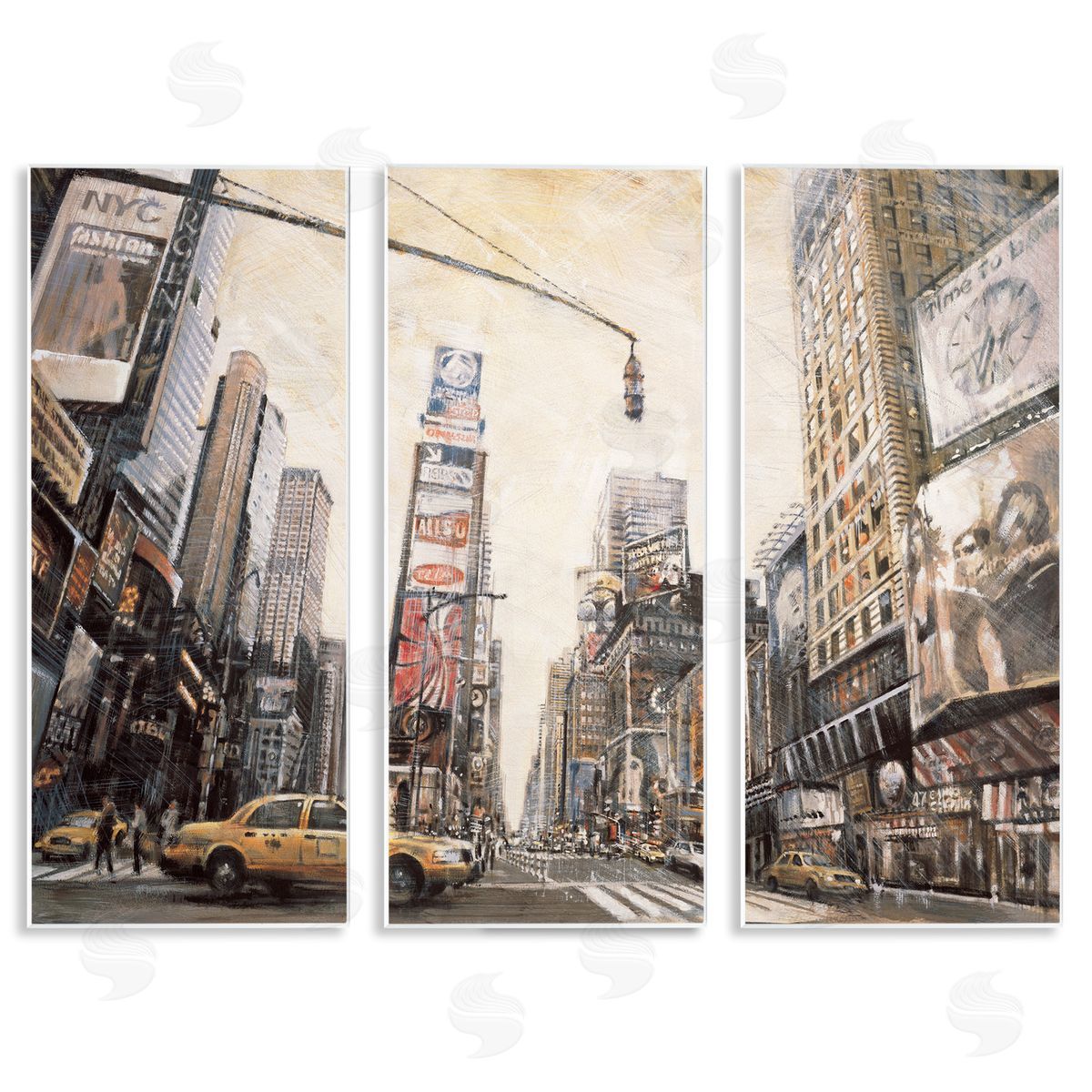 New York City Streets Buildings Wood Plaque Wall Art, Home Decor by Matthew Daniels