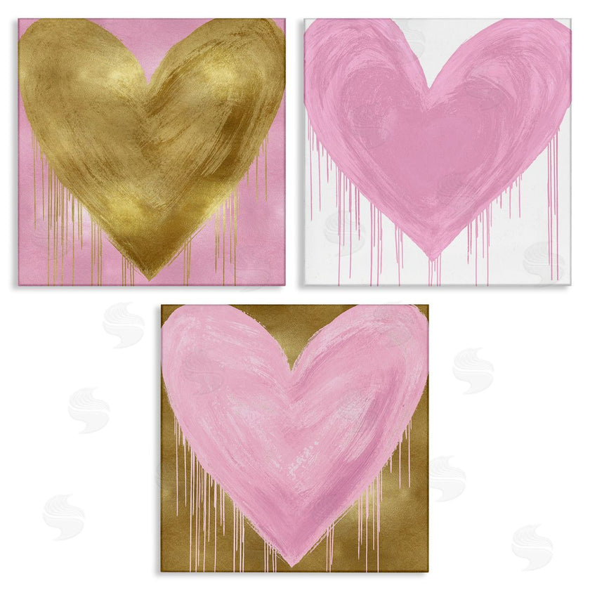 Lindsay Rodgers | Glam Paint Drip Hearts Design