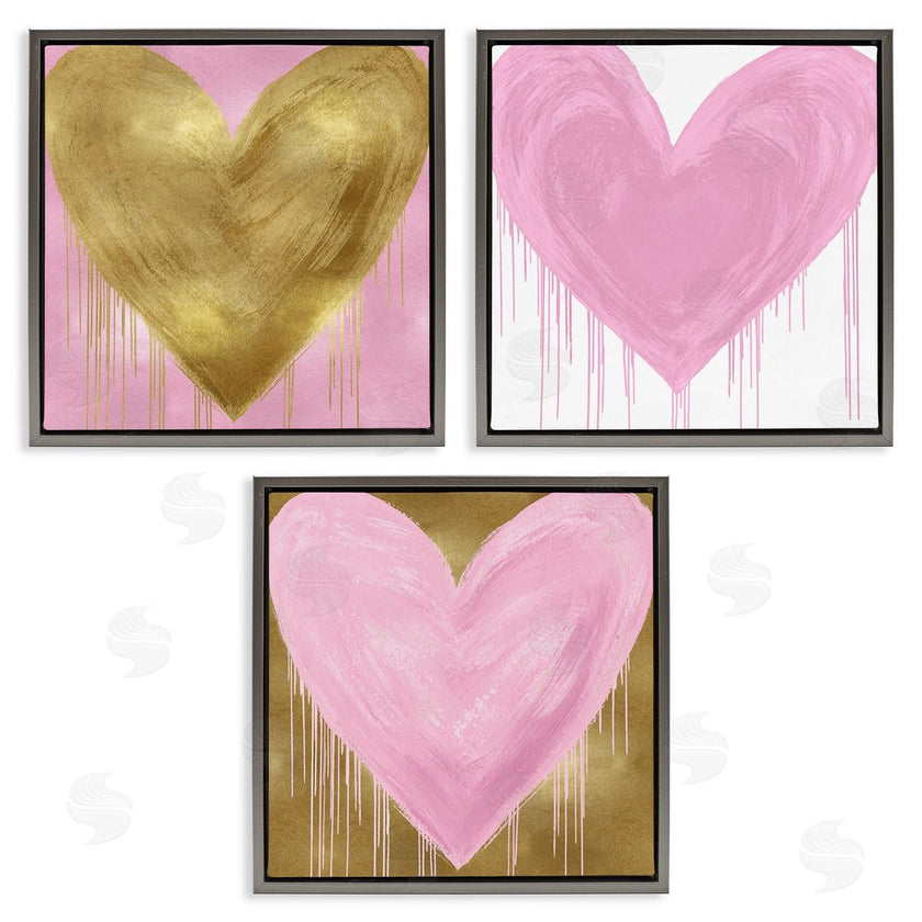 Lindsay Rodgers | Glam Paint Drip Hearts Design