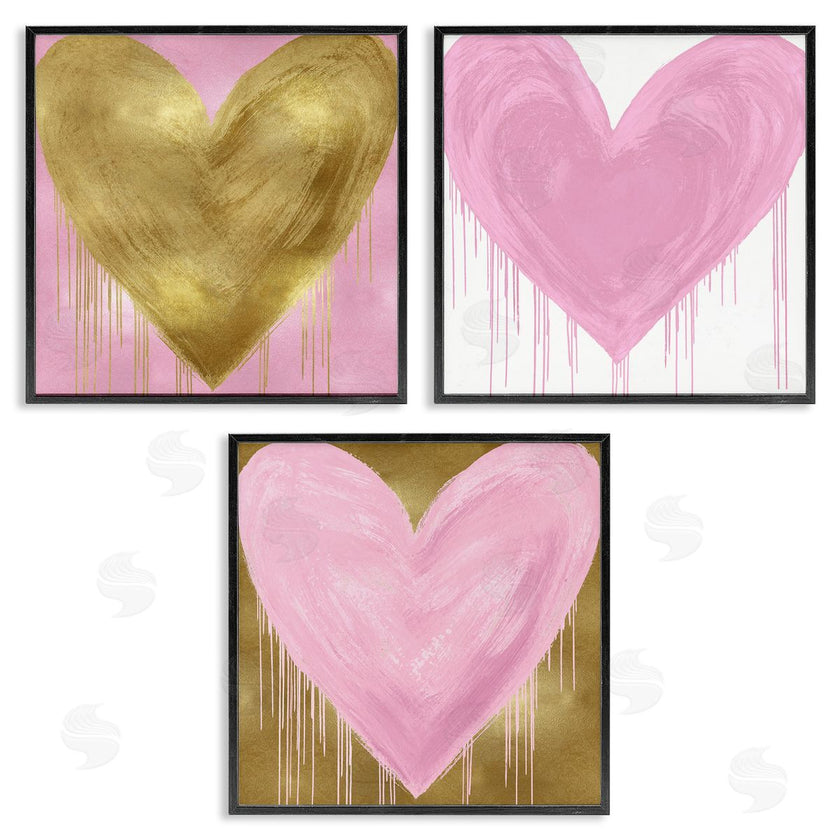 Lindsay Rodgers | Glam Paint Drip Hearts Design