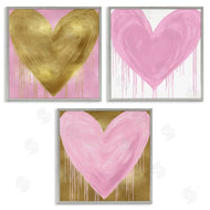 Lindsay Rodgers | Glam Paint Drip Hearts Design