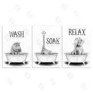 Rachel Nieman | Wash Soak Relax Jungle Animals