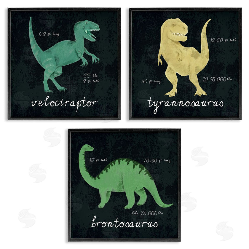 Stupell Studio | Dinosaur Facts Chalk Inspired Design