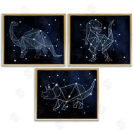 Stupell Studio | Night Sky Dinosaur Constellations