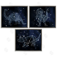 Stupell Studio | Night Sky Dinosaur Constellations