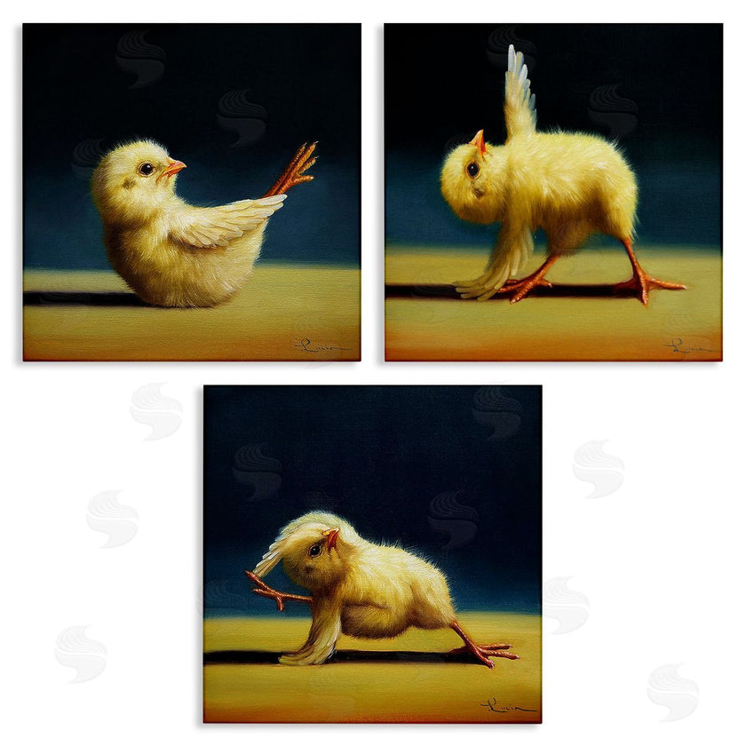 Lucia Heffernan | Yoga Chick Trio Funny Farm Animals
