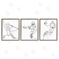 Kamdon Kreations | Simple Line Doodle Playing Sports