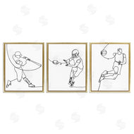 Kamdon Kreations | Simple Line Doodle Playing Sports