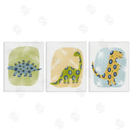 Lisa Nohren | Three Patterned Dinosaurs