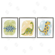Lisa Nohren | Three Patterned Dinosaurs
