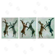 Kay Widdowson | Battling Hares in Neutral Tones